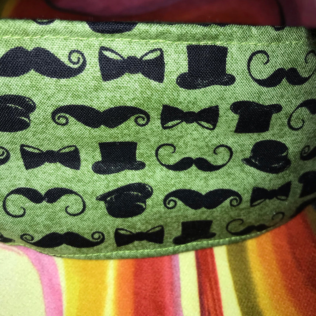 Movember elastic or fabric ties behind head